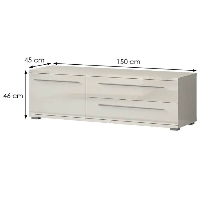 Szekrény RTV Piano TV150-1K2F/PN-71/KA/71 beige,2
