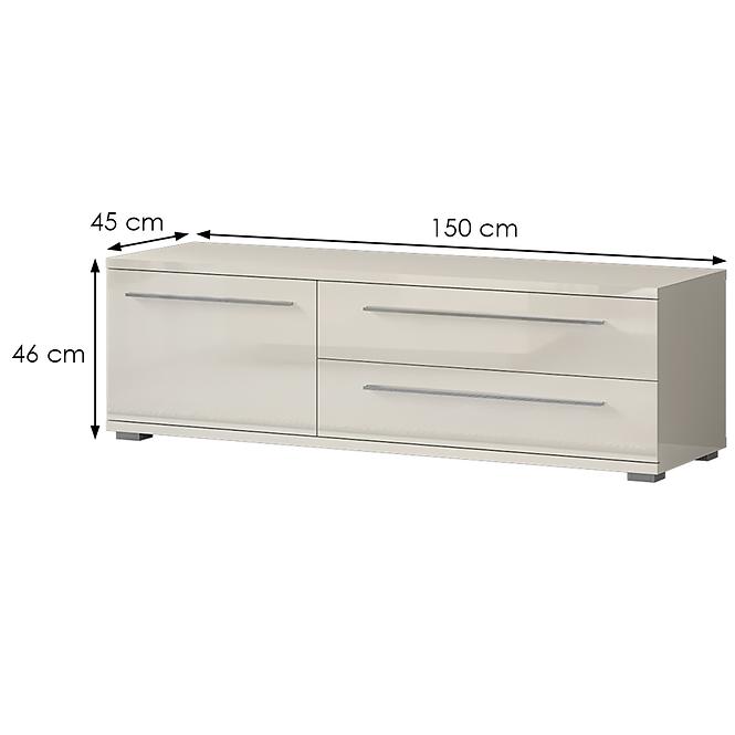 Szekrény RTV Piano TV150-1K2F/PN-71/KA/71 beige,2