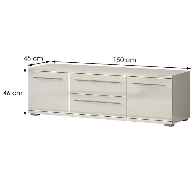 Szekrény RTV Piano TV150-2K2F/PN-71/KA/71 beige