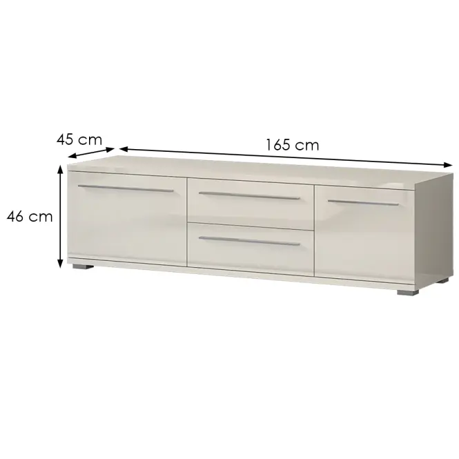 Szekrény RTV Piano TV165-2K2F/PN-71/KA/71 beige,2