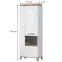 Vitrin Brio V2S pacific walnut/crystal white,2