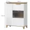 Vitrin Brio K2S pacific walnut/crystal white,2
