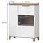 Vitrin Brio K2S pacific walnut/crystal white,2