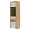 Vitrin Gala V61-2KS1F/GL pacific walnut/beige