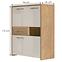 Vitrin Gala V96-3KS1F/GL pacific walnut/beige,2