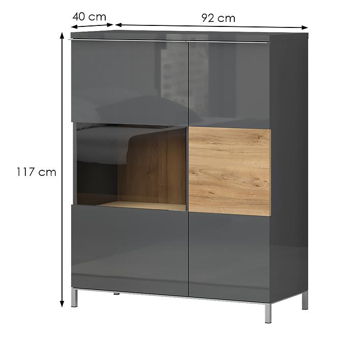 Vitrin Onyx V90-2KS/ON anthracite/pacific walnut