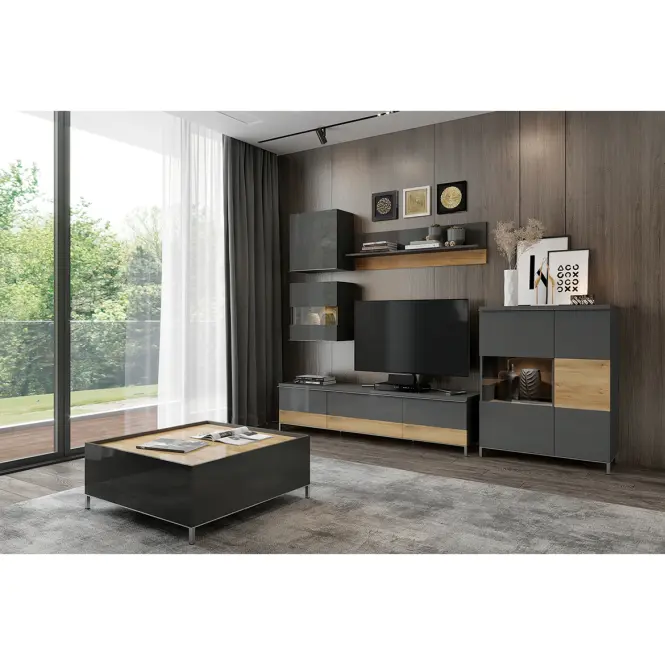 Vitrin Onyx V90-2KS/ON anthracite/pacific walnut,6