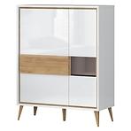 Vitrin Vida-K2S pacific walnut/crystal white