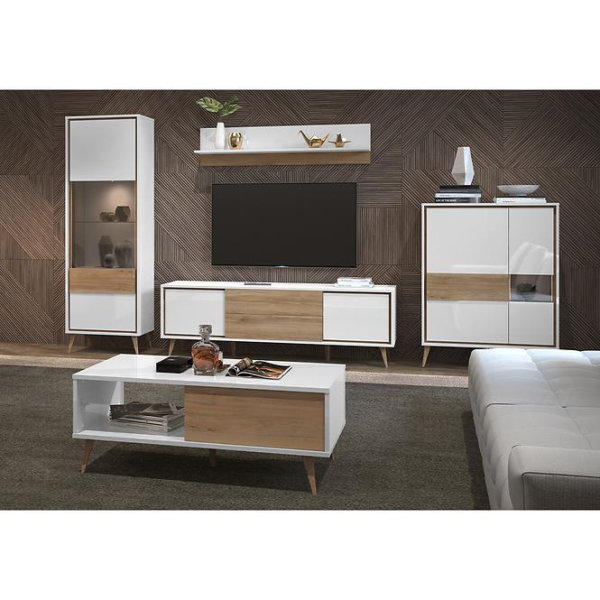 Vitrin Vida-K2S pacific walnut/crystal white