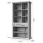 Vitrin Tara V3K1F white/pacific walnut,3