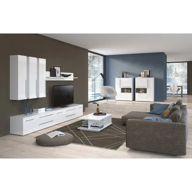 Vitrin Piano V90-2KS/PN-70/KA/70 crystal white