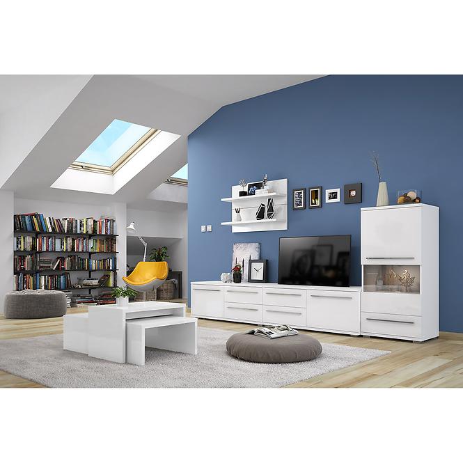 Vitrin Piano V60-1KS1F/PN-70/KA/70 crystal white,5