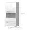 Vitrin Piano V60-1KS1F/PN-70/KA/70 crystal white,2