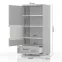 Vitrin Piano V60-1KS1F/PN-70/KA/70 crystal white,3
