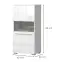 Vitrin Piano V60-1KS/PN-70/KA/70 crystal white,2