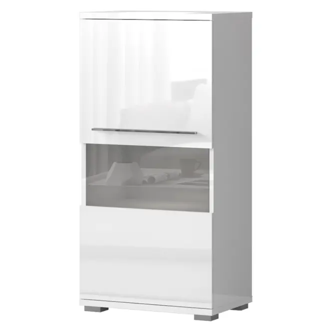 Vitrin Piano V60-1KS/PN-70/KA/70 crystal white