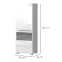 Vitrin Piano V60V-1KS/PN-70/KA/70 crystal white,2