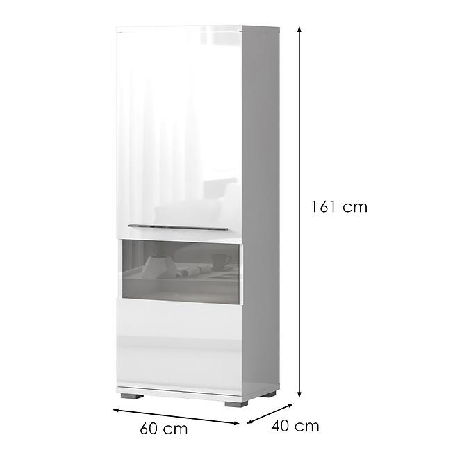 Vitrin Piano V60V-1KS/PN-70/KA/70 crystal white