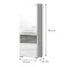 Vitrin Piano V60XV-1KS/PN-70/KA/70 crystal white,2