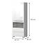 Vitrin Piano V60XV-1KS/PN-70/KA/70 crystal white,2