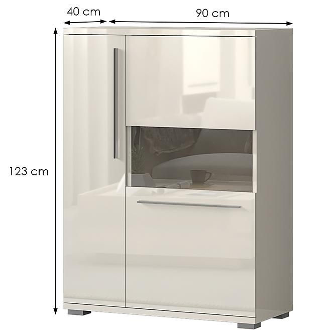 Vitrin Piano V90-2KS/PN-71/KA/71 beige