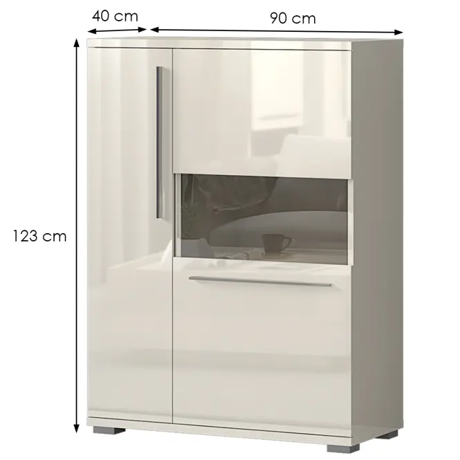 Vitrin Piano V90-2KS/PN-71/KA/71 beige