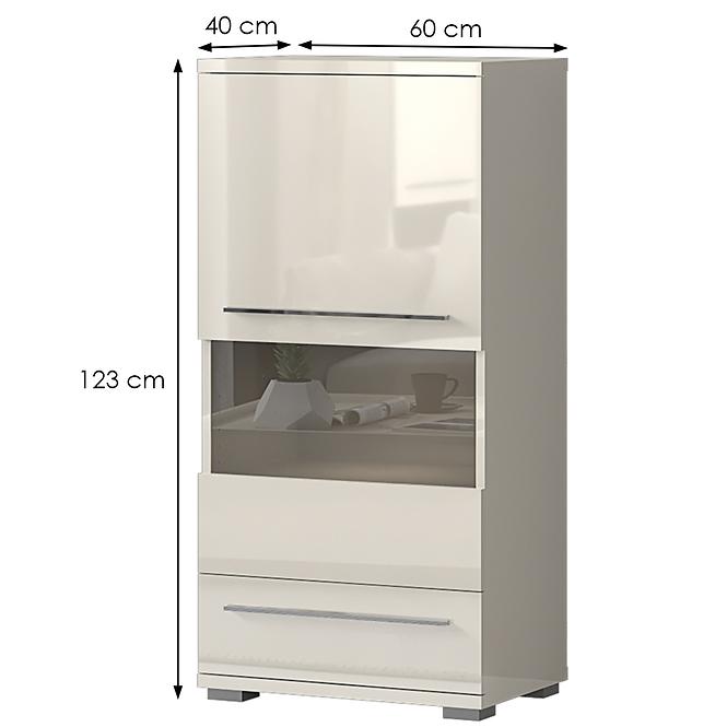 Vitrin Piano V60-1KS1F/PN-71/KA/71 beige