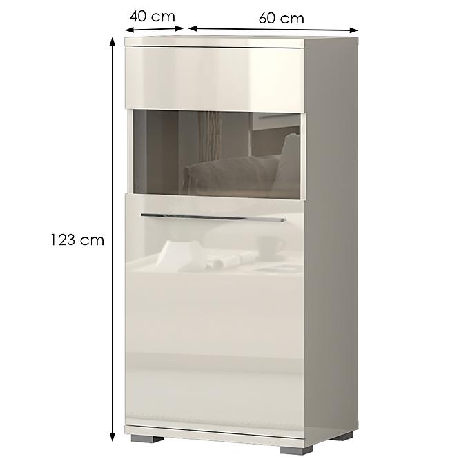Vitrin Piano V60-1KSV/PN-71/KA/71 beige