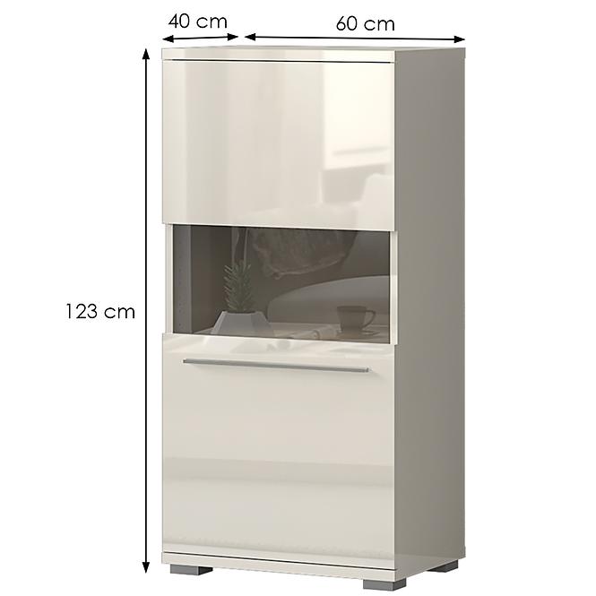 Vitrin Piano V60-1KS/PN-71/KA/71 beige