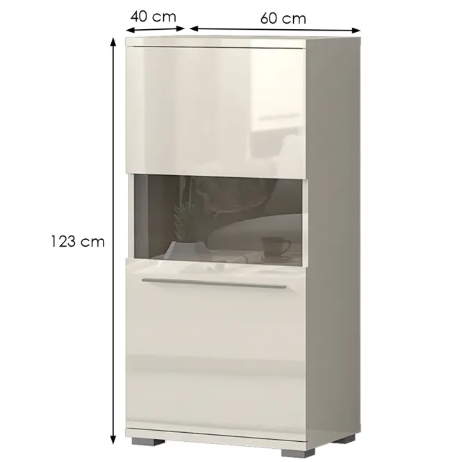 Vitrin Piano V60-1KS/PN-71/KA/71 beige,2
