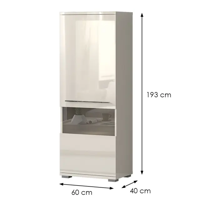 Vitrin Piano V60XV-1KS/PN-71/KA/71 beige,2