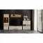 Vitrin Gala VK35-1KS/GL pacific walnut/beige,5