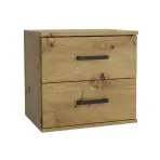 Éjjeliszekrény Goda II 2S artisan + Fekete fogantyú