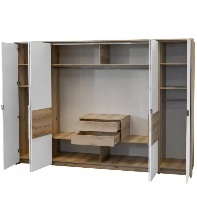 Szekrény Panama 310 tölgy grand/fehér,3