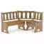 Sarokpad fenyő NR101-150x86x110 tölgy,2