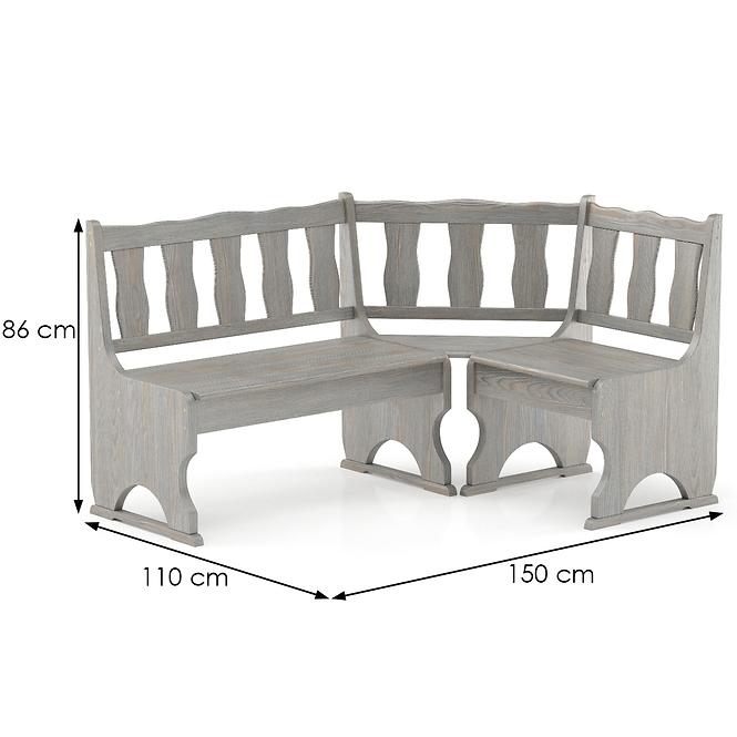 Sarokpad fenyő NR101-150x86x110 grey