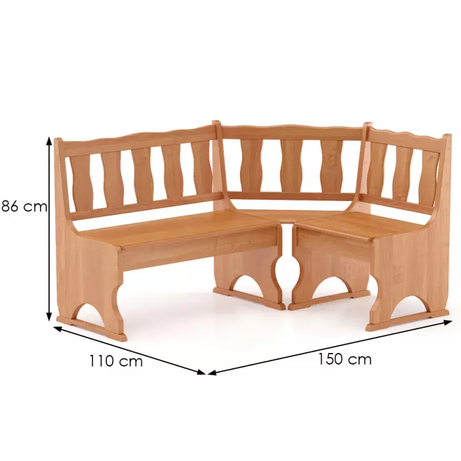Sarokpad fenyő NR101-150x86x110 éger