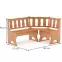 Sarokpad fenyő NR101-150x86x110 éger,4