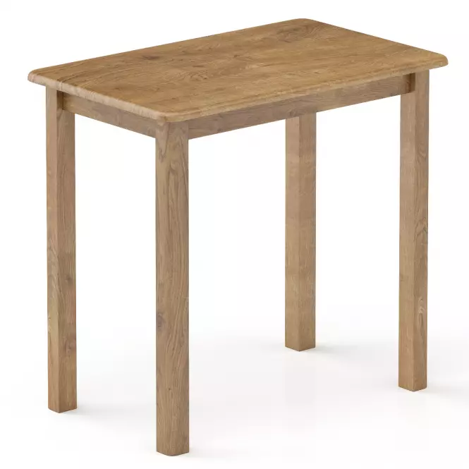 Asztal fenyő ST104-80x75x50 tölgy,2