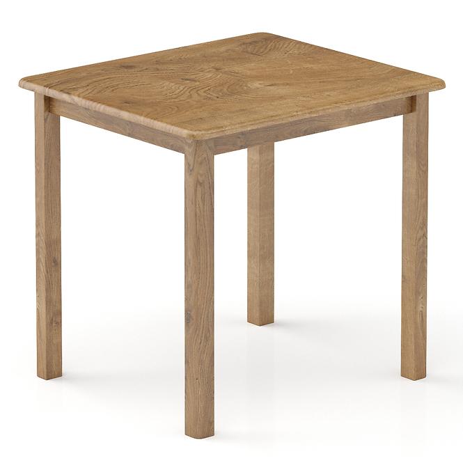 Asztal fenyő ST104-100x75x70 tölgy,2