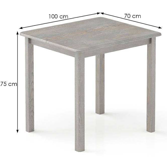 Asztal fenyő ST104-100x75x70 grey