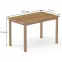 Asztal fenyő ST104-120x75x75 tölgy,3