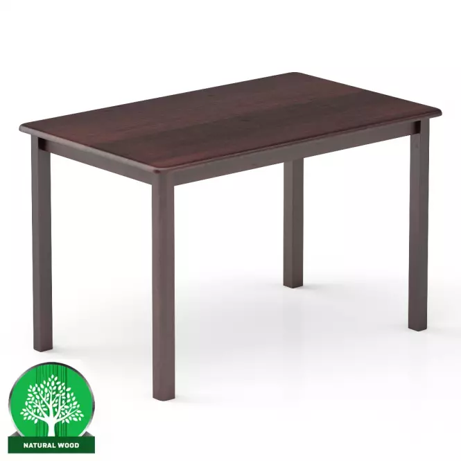 Asztal fenyő ST104-120x75x75 dió