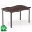 Asztal fenyő ST104-120x75x75 dió