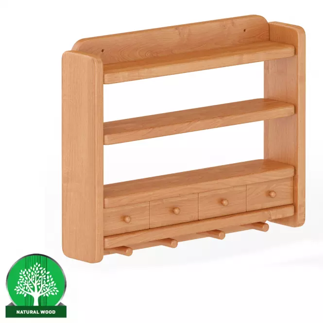 Falipolc fenyő PK118-50x40x10 éger