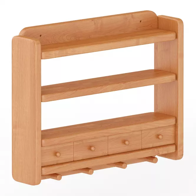 Falipolc fenyő PK118-50x40x10 éger,2