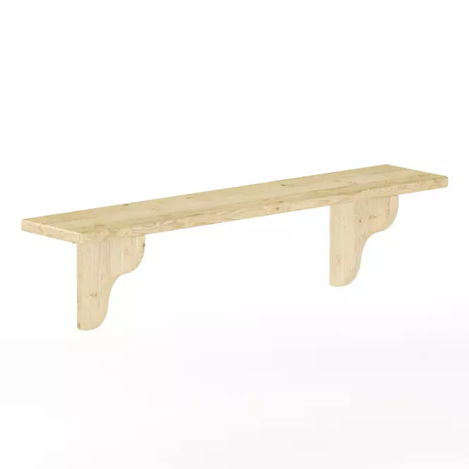 Falipolc fenyő PK120-100x25x20 nyers
