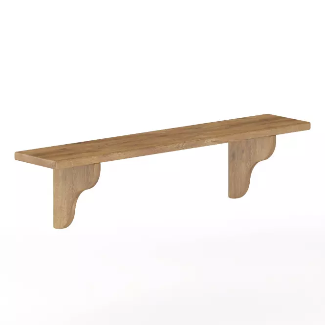 Falipolc fenyő PK120-100x25x20 tölgy