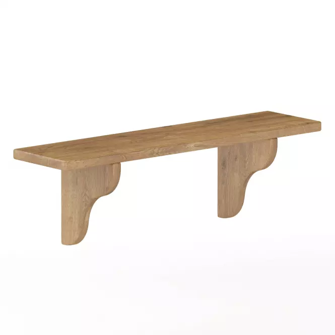 Falipolc fenyő PK121-80x25x20 tölgy