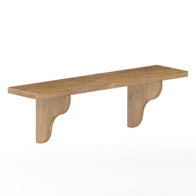 Falipolc fenyő PK121-80x25x20 tölgy